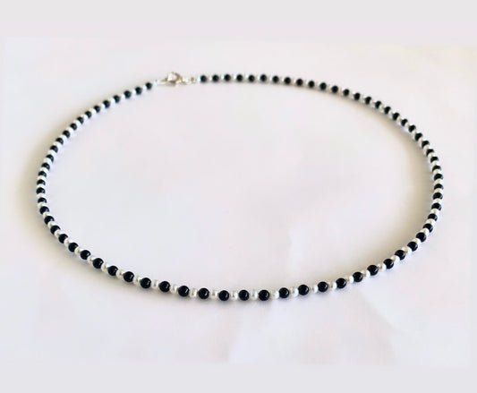 Ulmer Schmuck - Collier Perlen/Onyx