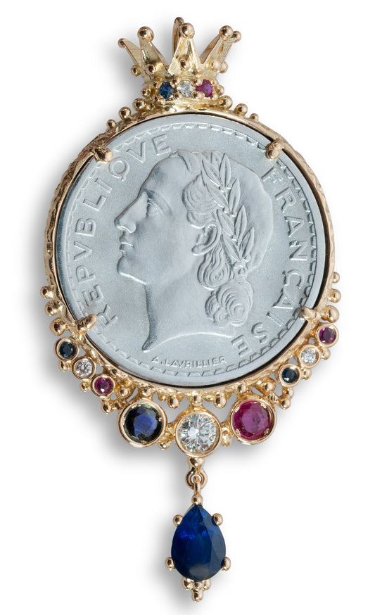 Soldini Anhänger France - Tricolore - UNIKAT