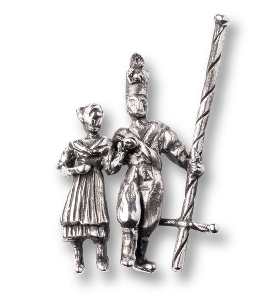 Fischerstechen-Paar mit Stecher - Pin