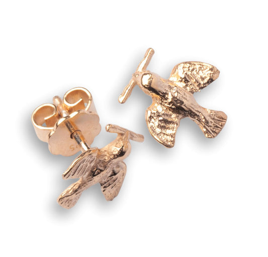 Ulmer Spatz Ohrstecker Gold