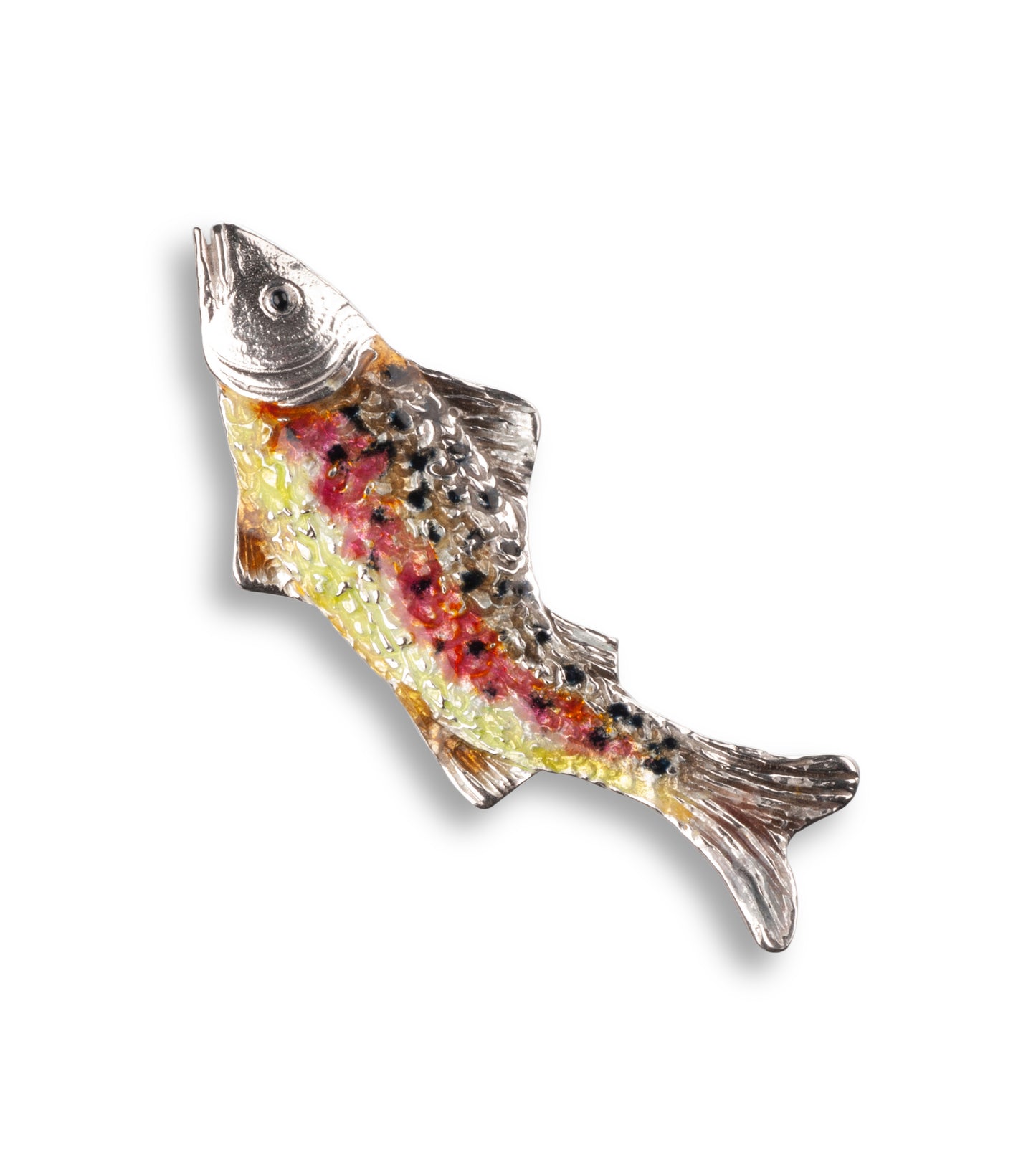 Fischerstechen Fisch groß Emaille - Anhänger