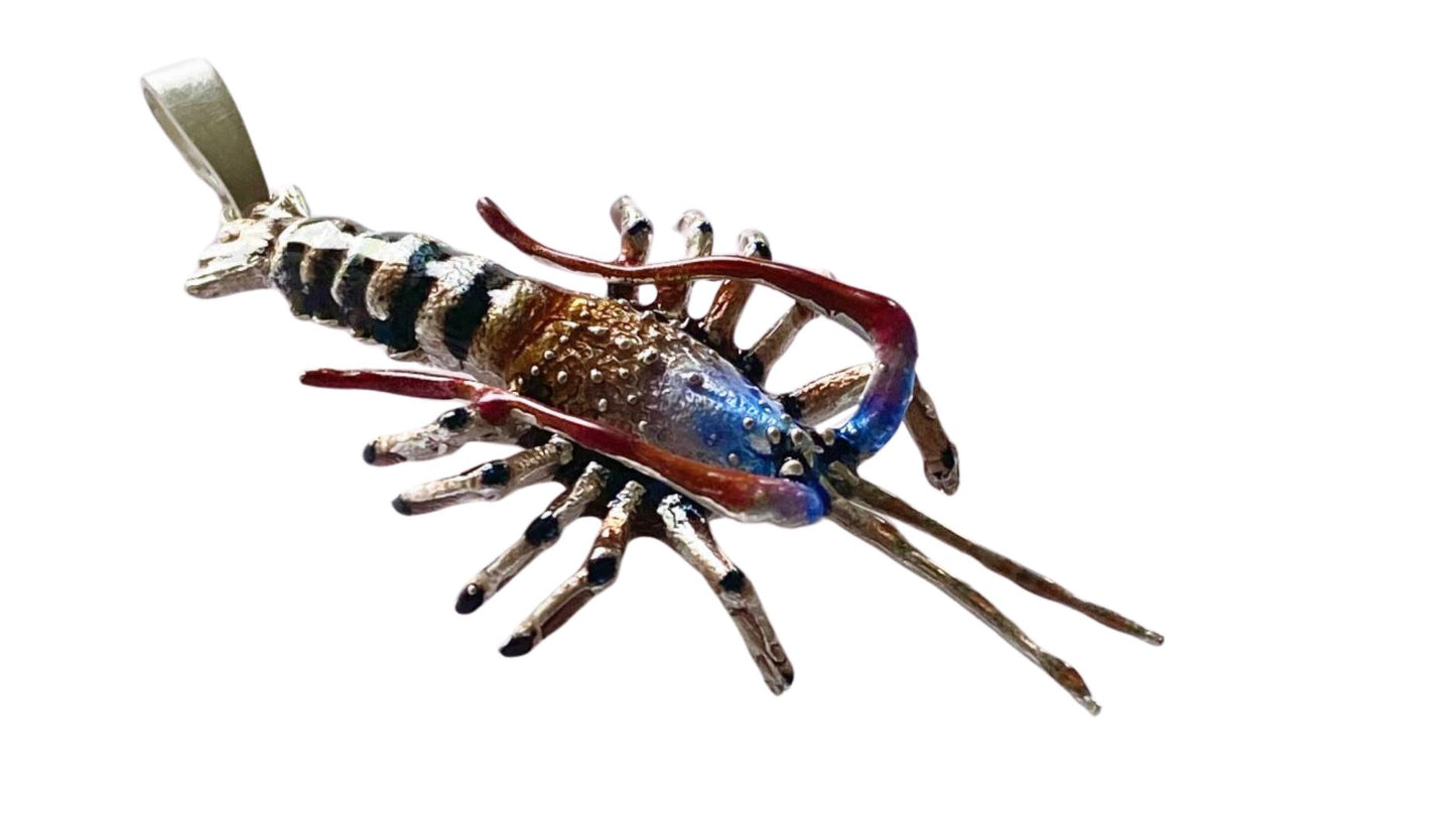 Lobster Emaille Anhänger