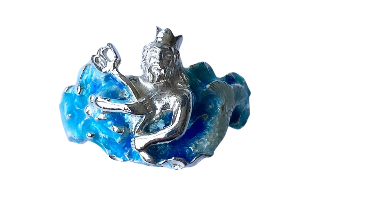 Poseidon Emaille Ring