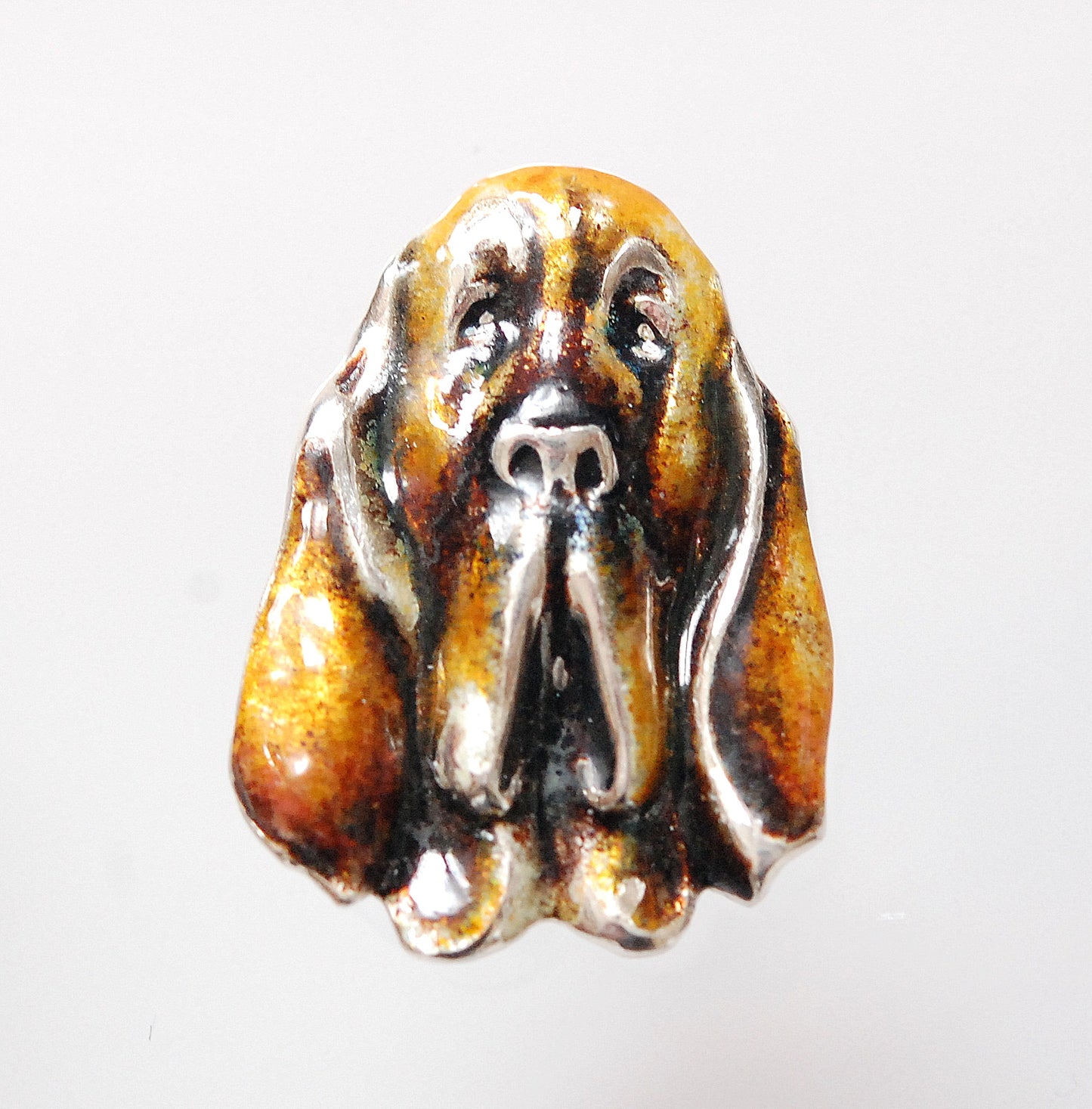 Bloodhound – St. Hubertushund  Brosch-Anhänger