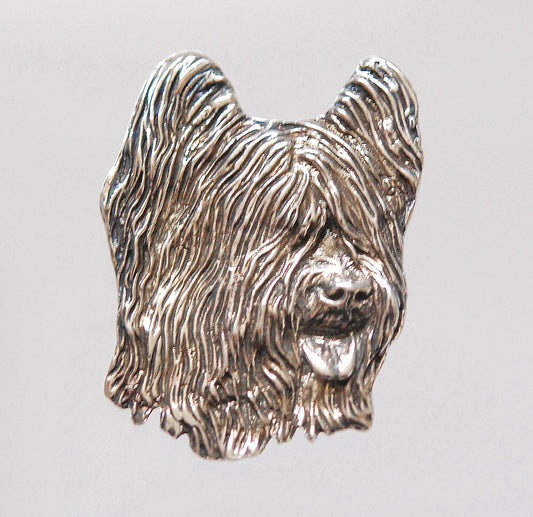 Briard Brosch-Anhänger