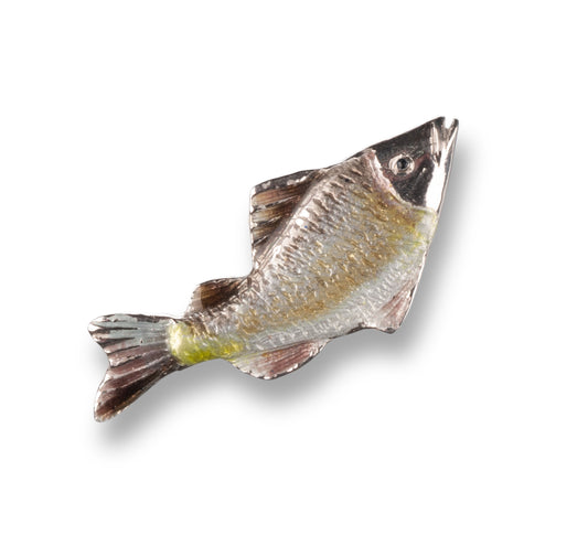 Fischerstechen Fisch klein Emaille - Anhänger